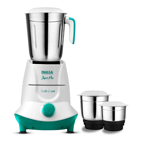 Inalsa Mixer Grinder Jazz Pro -550W with 3 Stainless Steel Jars