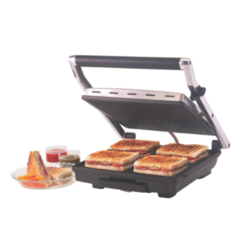 Borosil Super Jumbo BGRILLSS23 2000-Watt Grill Sandwich Maker