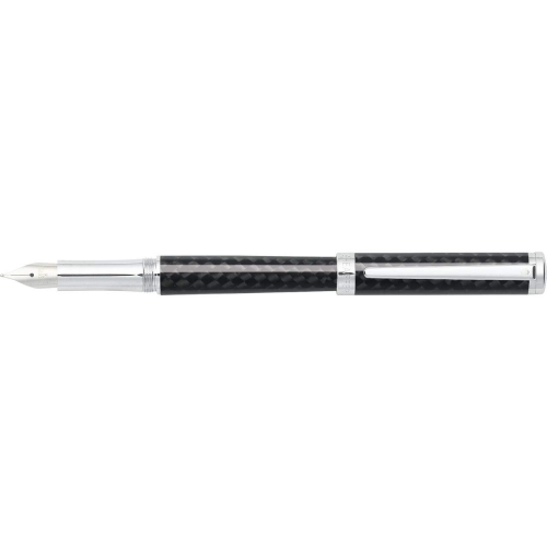 Sheaffer Intensity Carbon Fiber Fountain Pen with Chrome-Plated Trim and Medium Nib
