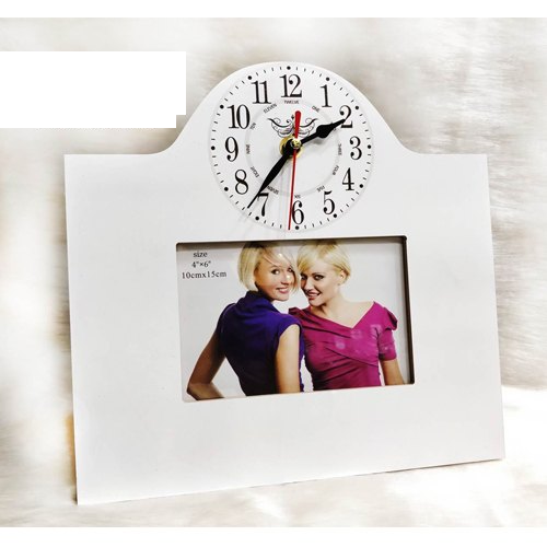 Photo Frame with Clock 