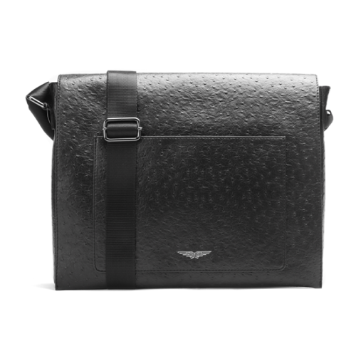 Ostrich Polo - Messenger Bag - Black