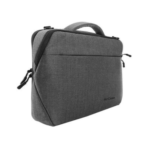 AirCase C58 Mens Laptop Messenger Bag With Removable Shoulder Strap - Grey