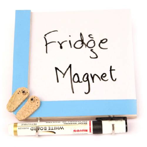 Wooden Whiteboard Fridge Magnets