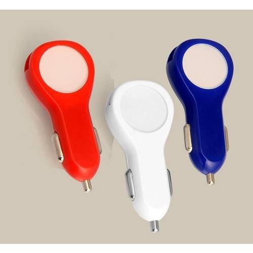 Glow in the dark dual car charger