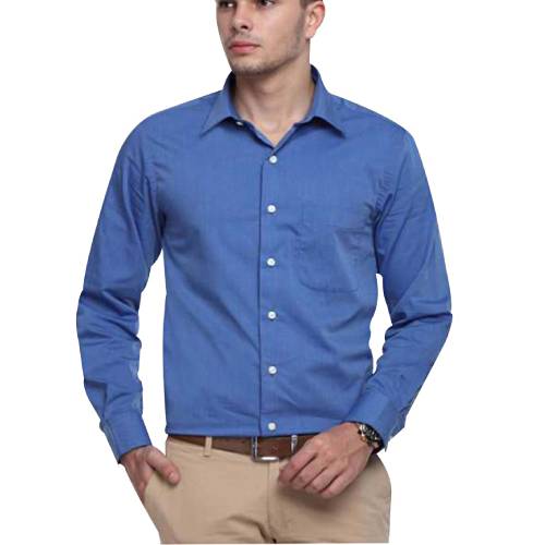 Arrow mens Full Sleeve Shirt (Autopress) - Royal Blue