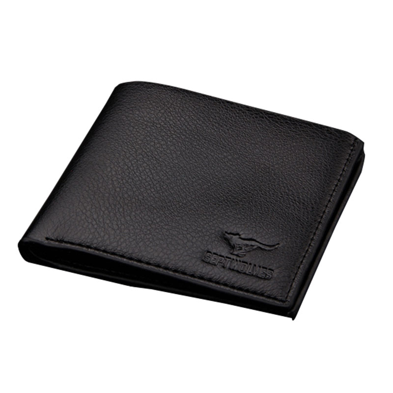 PU Black Mens Wallet