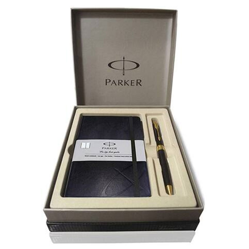 Parker Aster Lacque Black GTBP With Notebook