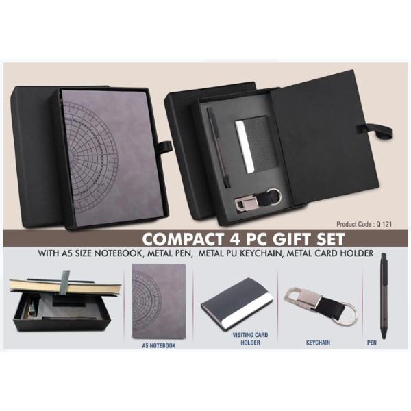 Compact 4 Pc Gray Gift Set