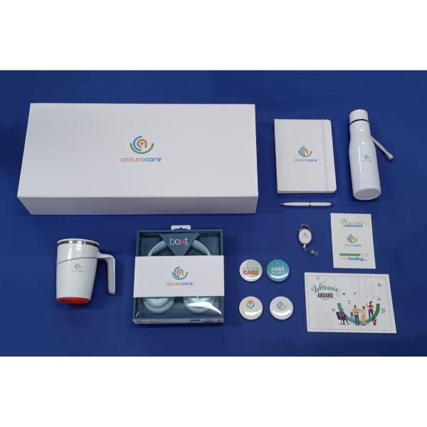 Welcome kit in white for Assurecare