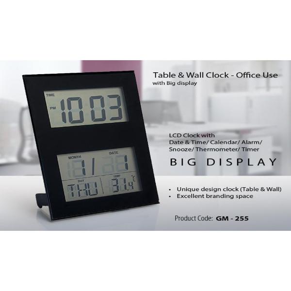 Table clock and Wall Clock with Big Display 