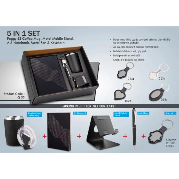 5 In 1 Gift Set in Black 