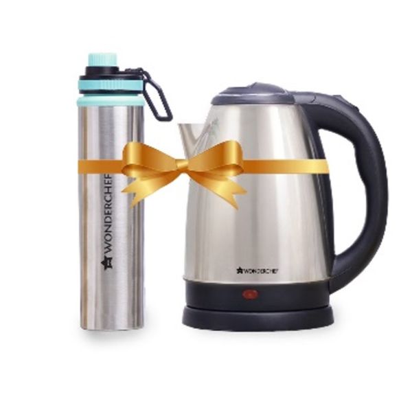 Wonderchef Crescent Kettle with SS Bottle 