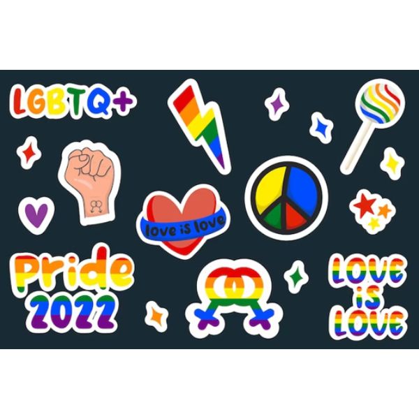 Customized Pride Design Vinyl Decaled Cut-out Stickers