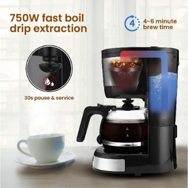AGARO Royal 4 Big Cups Drip Coffee Maker