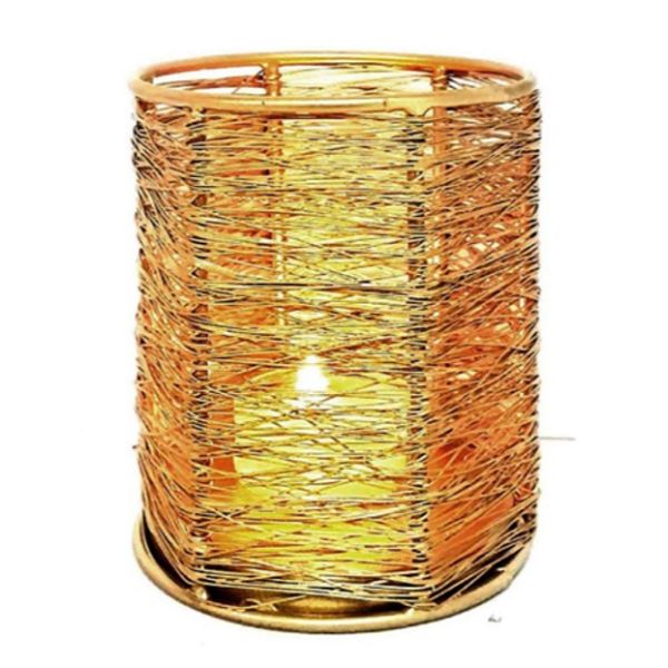 Circular Wired Candle Holder Small