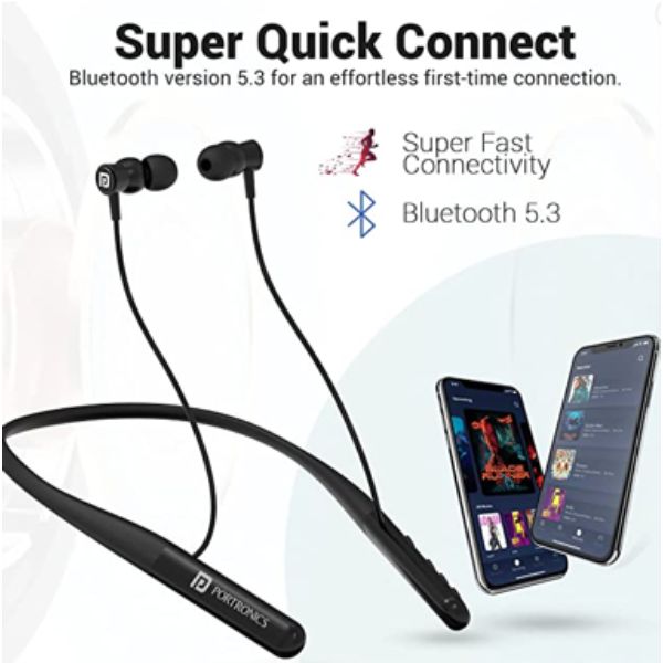 Portronics Harmonics Z4 Wireless Bluetooth Neckband 
