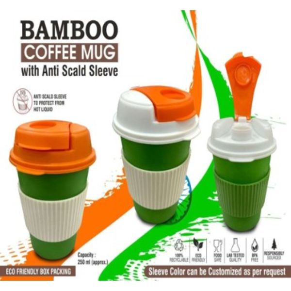 Tricolor Bamboo Coffee Mug