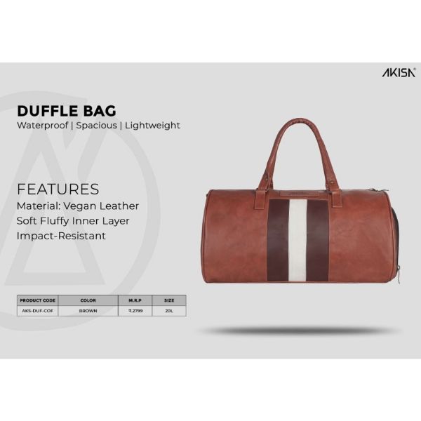 Vegan Leather Akisa Duffel Bag 