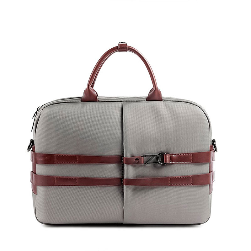 Matt Grey Laptop Messenger Bag