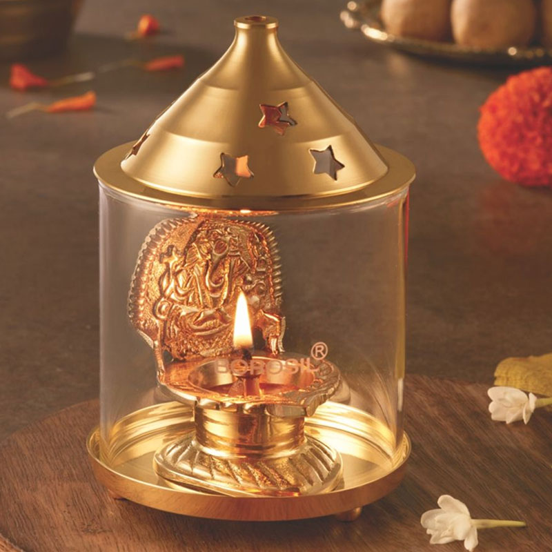 Shree Ganapati Diya Brass