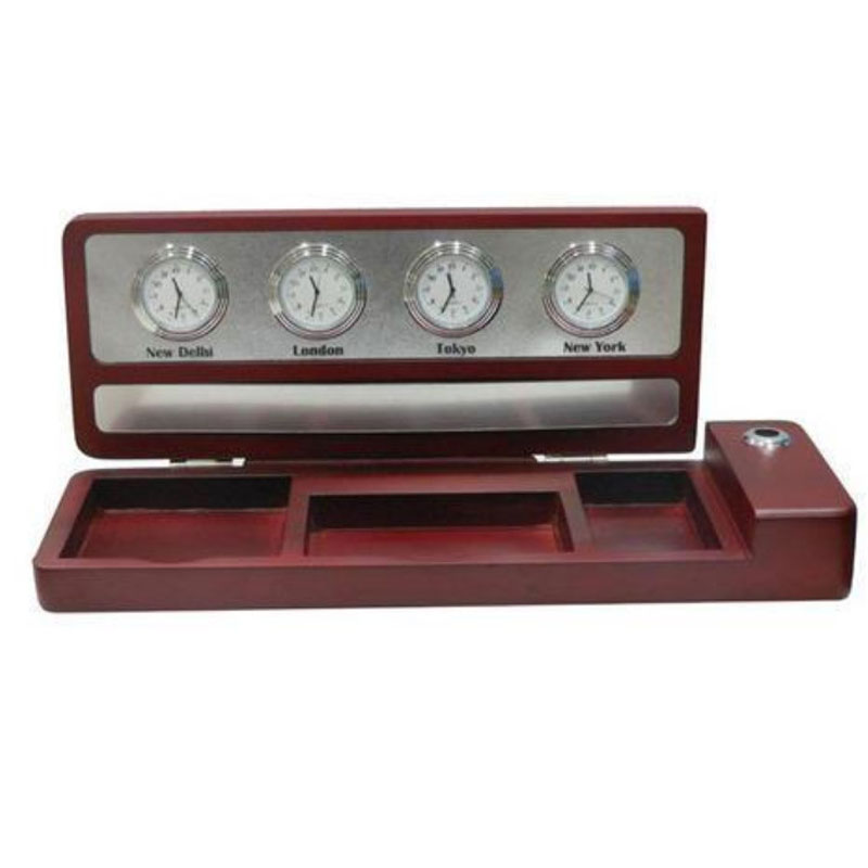 Table Top Clock with World Time Clock