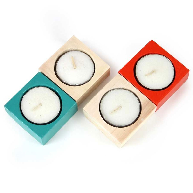 Tea Light Wooden Candles