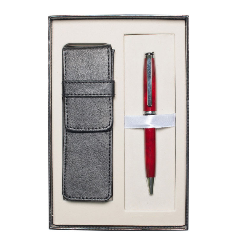 Turin – Metal Pen & Holder Set