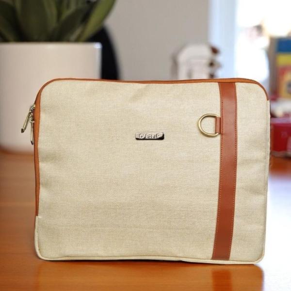 Eagle jute Leatherite Laptop Sleeve