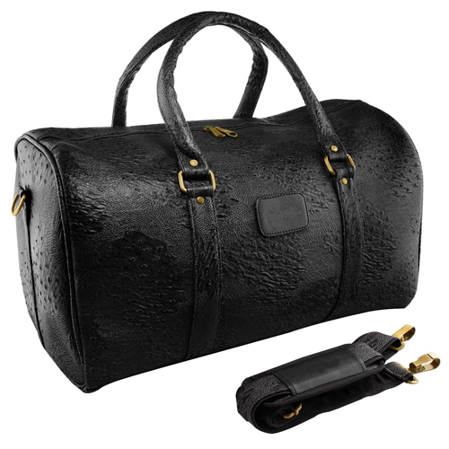 Vegan Unisex Leather Duffle Travel Bag