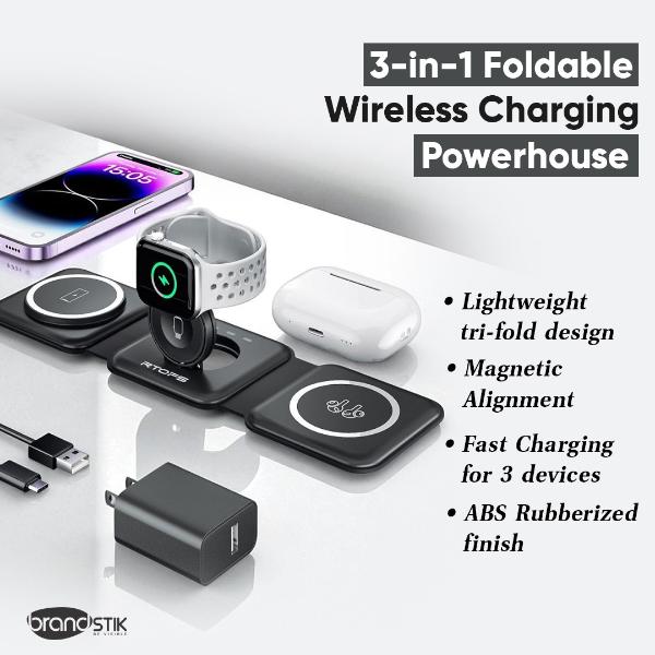 3-in-1 Foldable Wireless Charging Powerhouse
