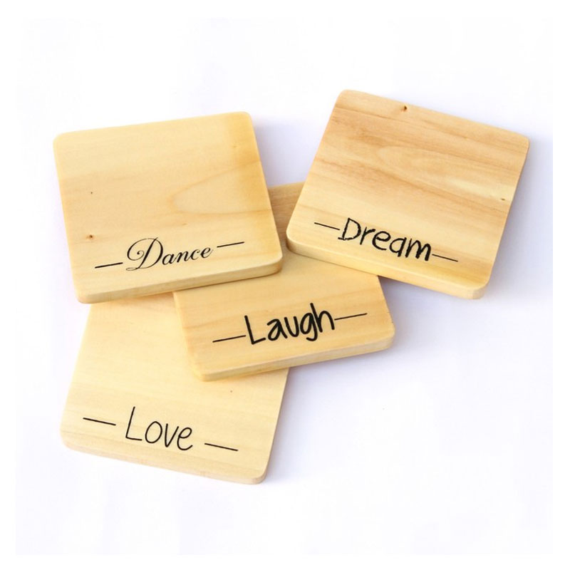 Wooden Coasters set of 4