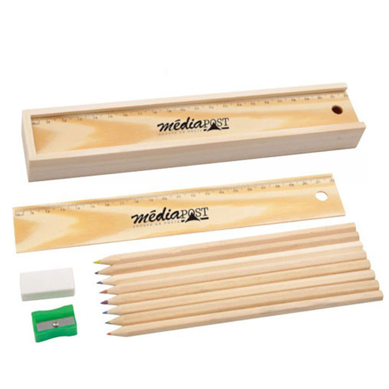 Wooden Colourful Pencil Set