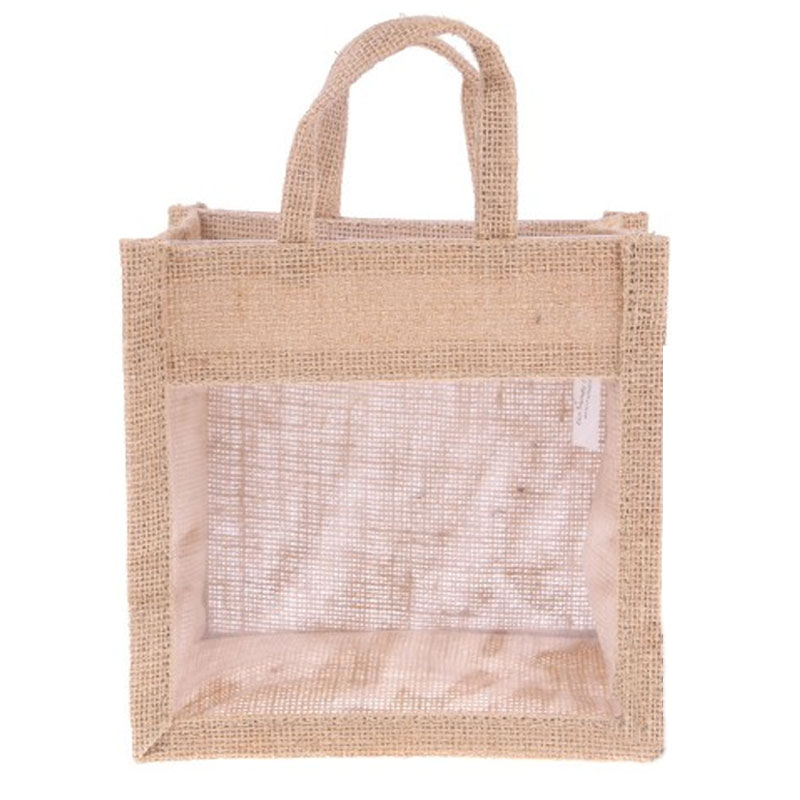 Jute Bag with Transparent Window