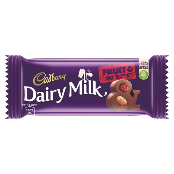 Cadbury Dairy Milk Fruit and Nut Chocolate Bar 36g