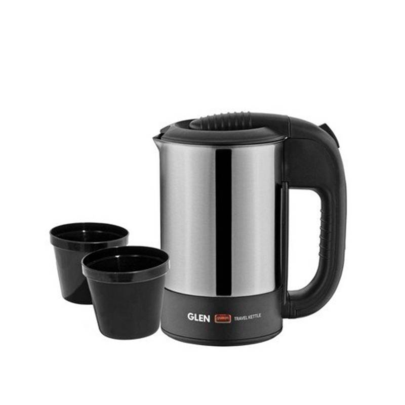 Glen Travel Kettle 9013 SS 1000 W Plus 2 Cups