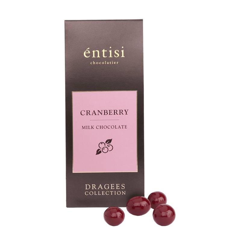 Entisi Chocolate coated Cranberry Dragees