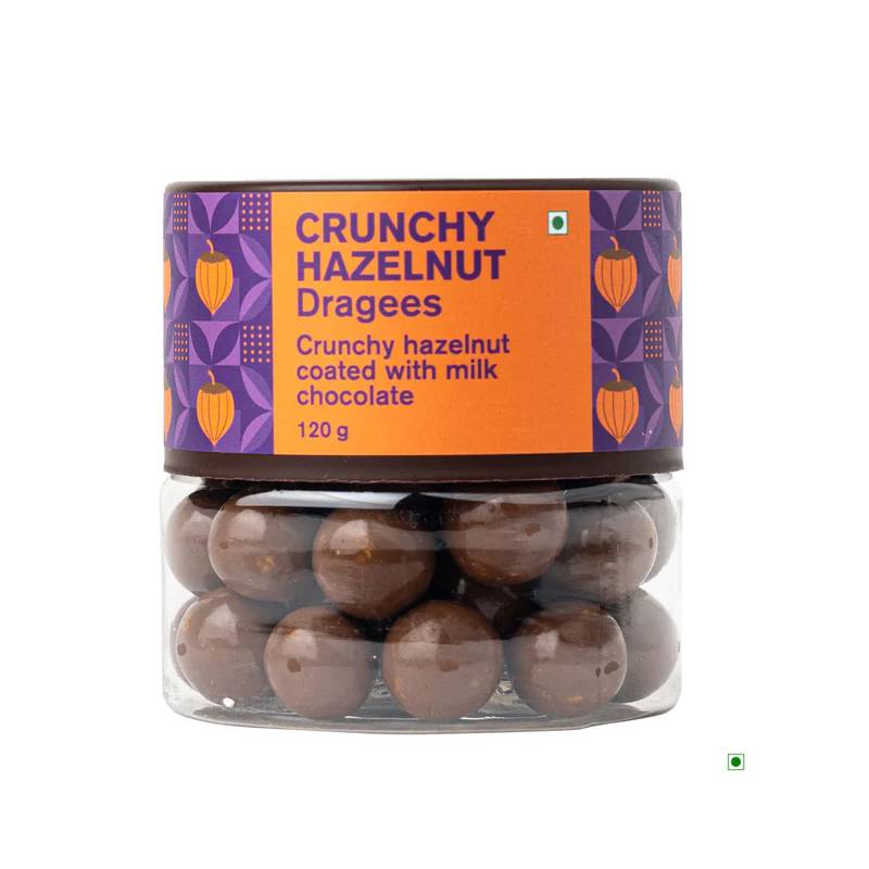 Entisi Chocolate coated Crunchy Hazelnut Dragees Jar
