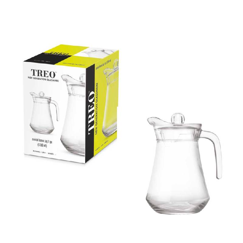 Conical Lemon Glass Jug 1250 ml