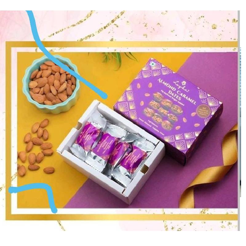 Almond Caramel Dates 12 pcs