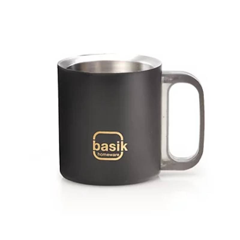 Basik Manu Stainless Steel Cups- Set of 2 - 160ml