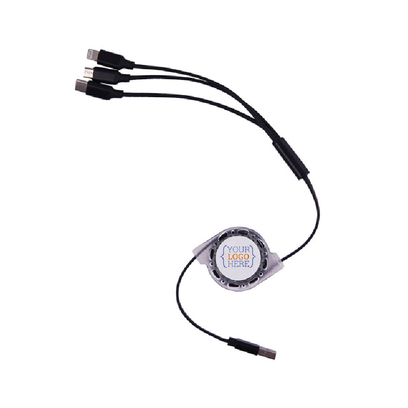 Retractable 3-Ln-1 Charging Cable