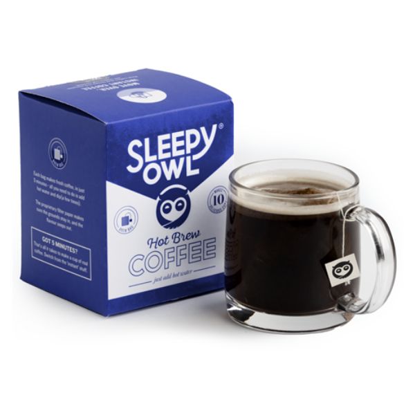 Sleepy Owl Hot Coffee pack of 10