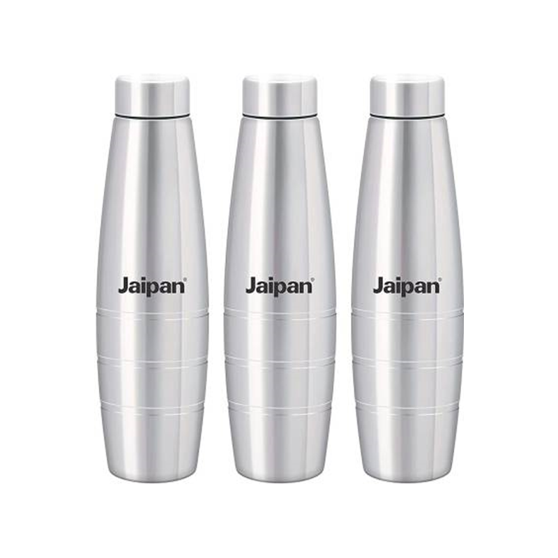 Jaipan Hydro Slim Stainless Steel Bottle 700ML -Set of 3pcs
