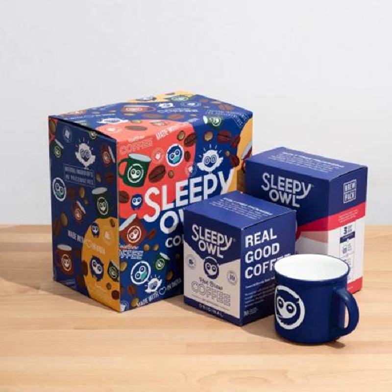 Sleepy Owl Set of 3 Hot Brew