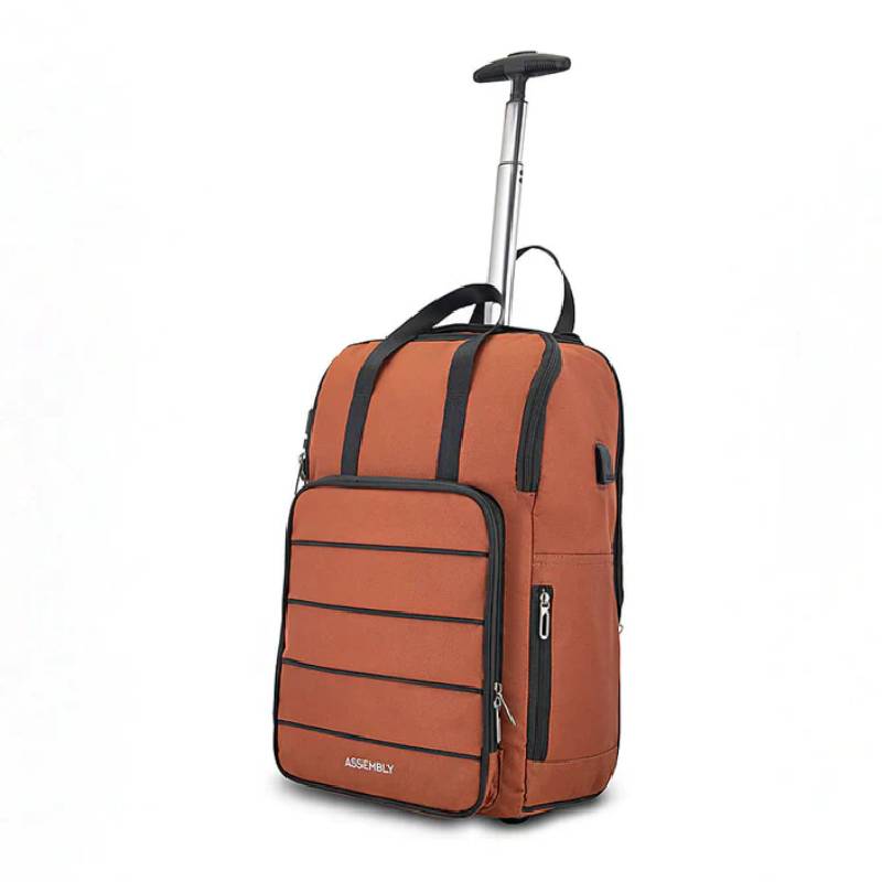 Trolley Backpack 35L -Two Wheel system and USB charging Port