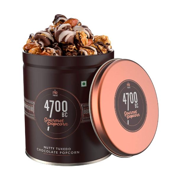 Nutty Tuxedo Chocolate Popcorn Tin