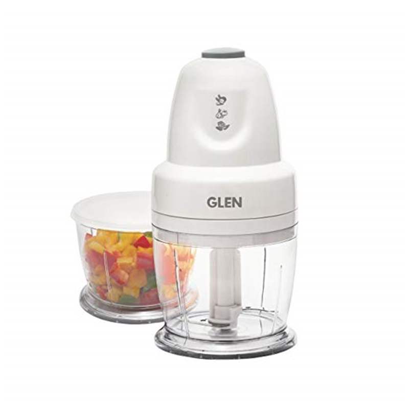 Glen 250 watt Multi Functional Mini Vegetable Chopper Capacity 400 ml White