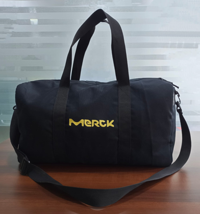 Black Canvas Duffel Bag