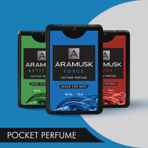 Aramusk EDT and Deo Pocket Perfume 18ml