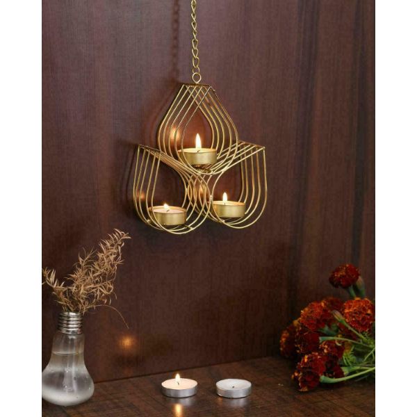 3 In 1 Diya shape candle Holder